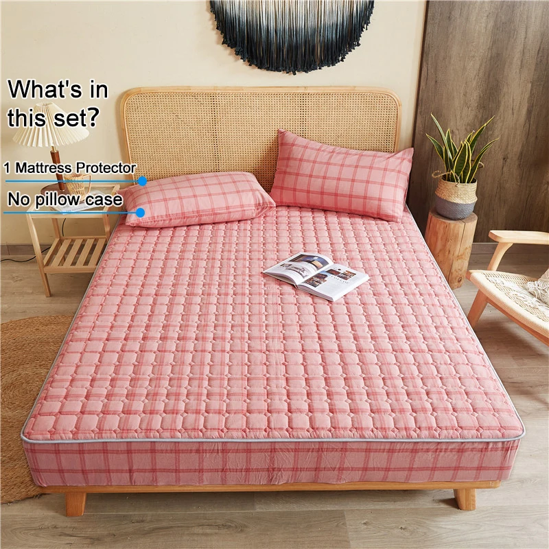 Mattress Protector Breathable Cooling Mattress Pad Cover Antibacterial Hypoallergenic Anti Dust Mite Noiseless Mattress Cover