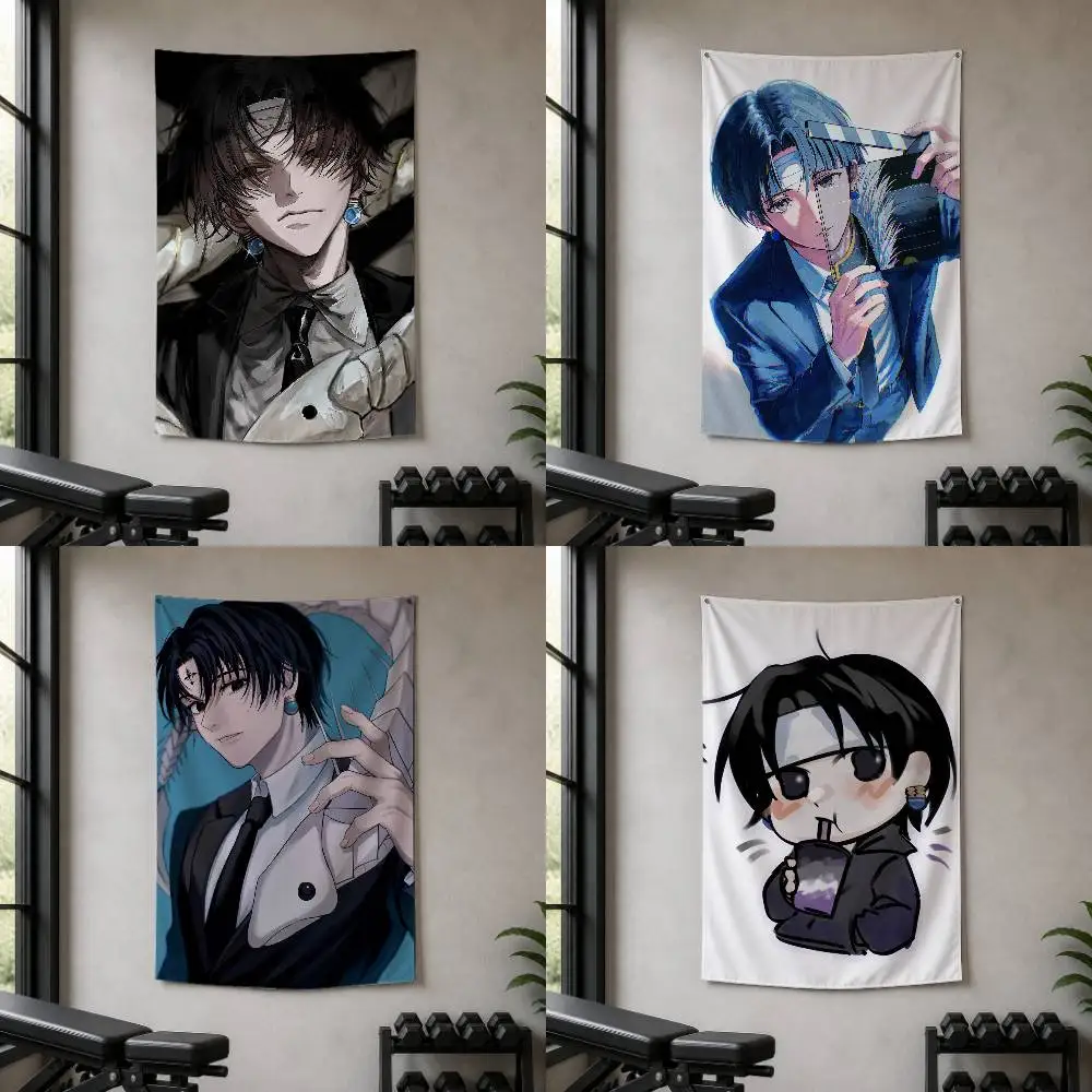 Chrollo Lucilfer  Decorative Wall Flag Banner for Home Garden Garage Indoor Outdoor Decor