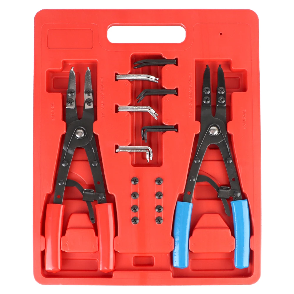 

Metal Circlip Pliers Set Auto Parts Internal External Snap Ring Pliers Car Repair Tool Universal Heavy Duty 10 Inches 2001700
