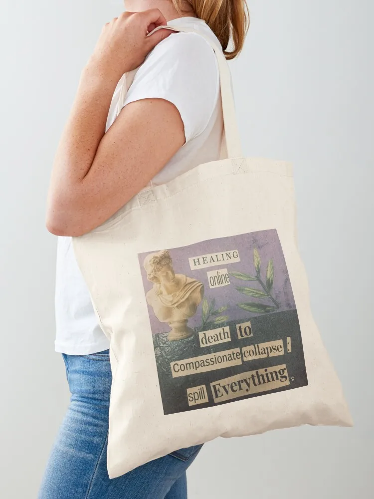 

healing online Tote Bag Fabric bag Women's handbag large tote bag tote bags aesthetic
