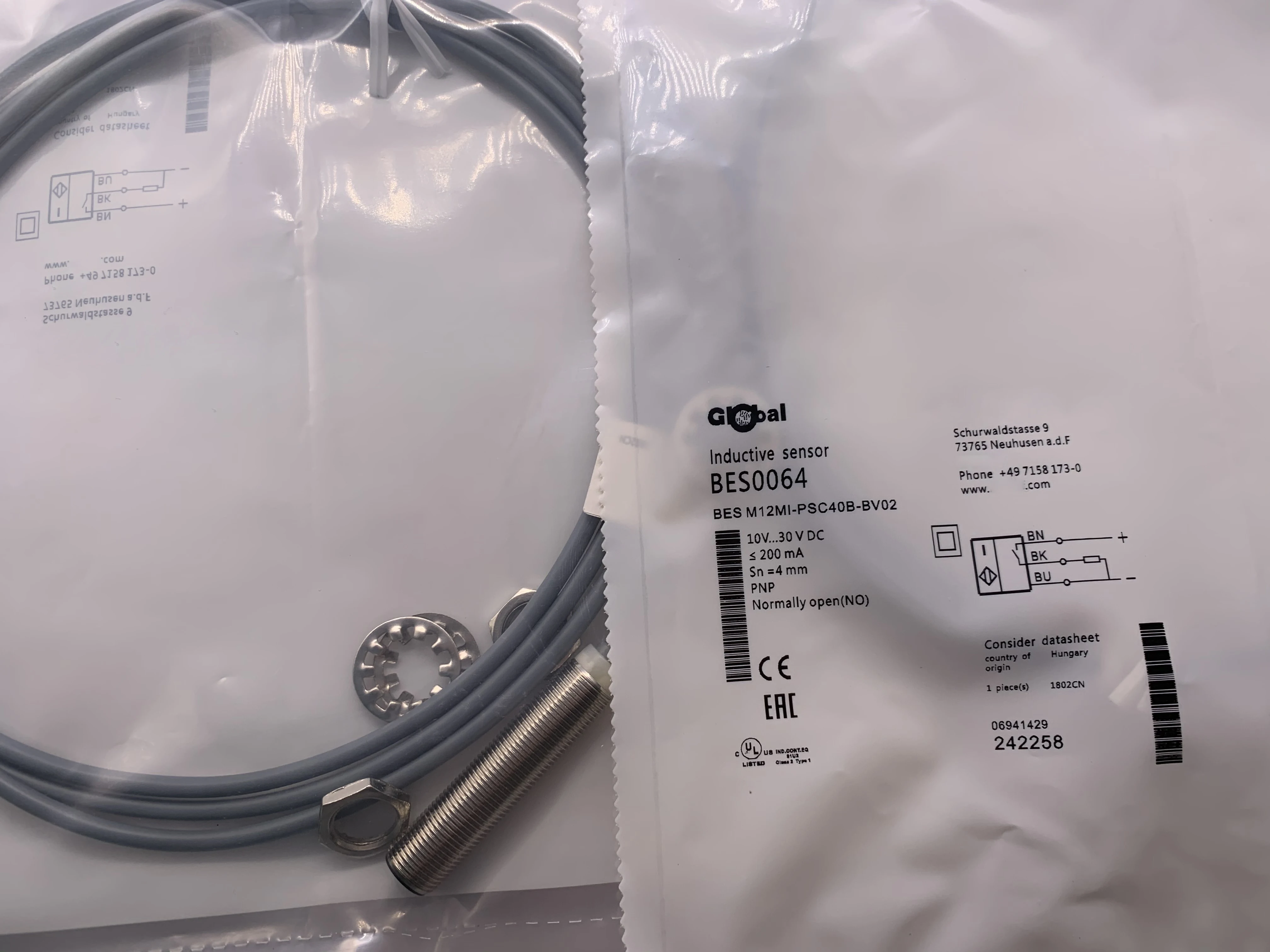 

In Stock New Proximity Switch Sensor BES M12MI-PSC40B-BV02/BV03/BV05 Reliable Gold Seller One-year Warranty DHL FEDEX UPS