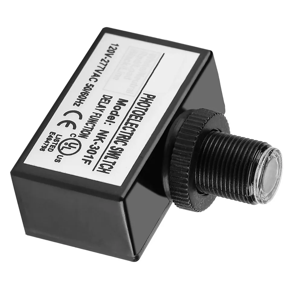 120V-277VAC Photoelectric Switch Hard-Wired Automatic On/Off Light Sensor Control Photocell Control IP65 Photocell Sensor