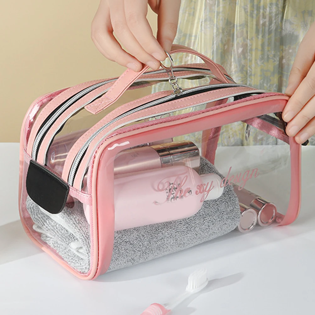 

Pouch ganizer High Capacity Travel Toiletry Clear Pencil Bag Teen Makeup Bag Clear Teen Carrying Pouch