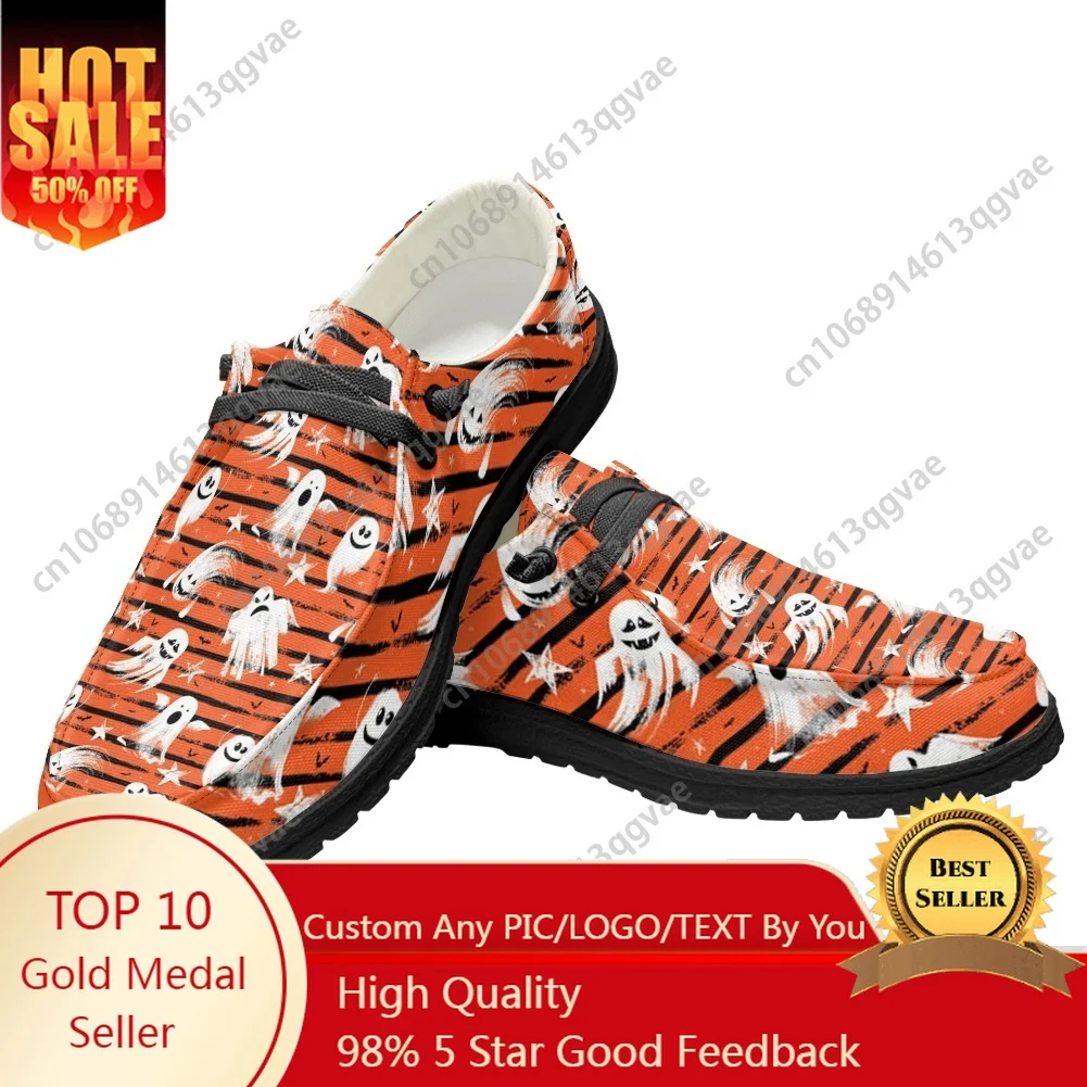 

2025 Halloween Horror Carnival Casual Shoes Flat Shoe Men Woman Breathable Outdoor Lightweight Footwear Custom Shoe