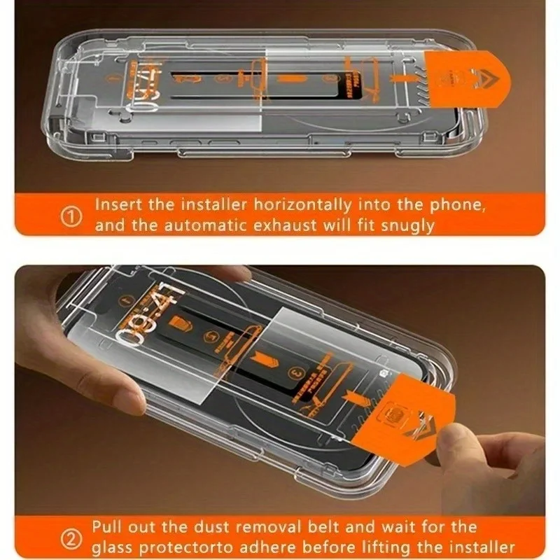 3 Stück gehärtetes Glas für Galaxy A56 A55 A16 A36 A26 5G Staubfreie Box Galaxy A54 A53 A52 A35 A25 A15 Displayschutzfolie