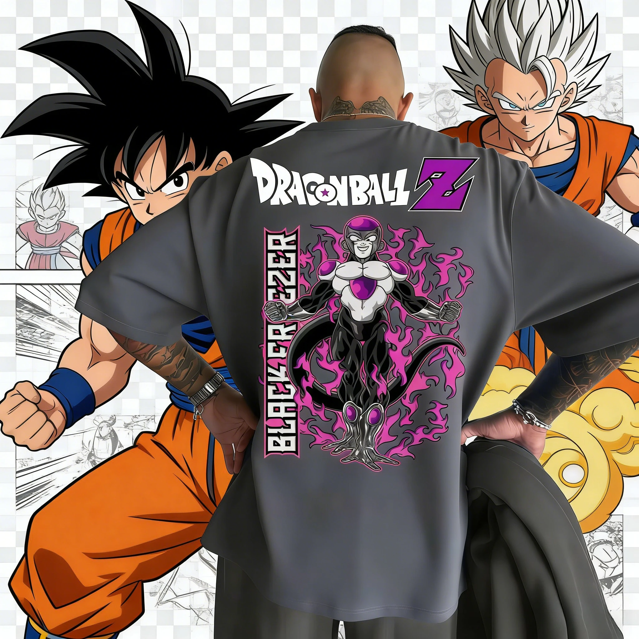 2026 Sommer Anime Dragon Ball Familien-Outfits Majin Buu Print T-Shirts für Papa, Mama und Kinder – Passende Oberteile, Einteiler, Hochwertige Kleidung
