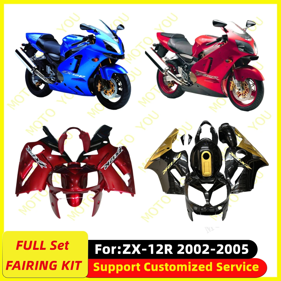 

Fit For Kawasaki ZX-12R ZX12R 2002 2005 2003 2004 Full Fairing Kit Motorcycle Fairings kits Bodywork New ABS Plastic 4Gifts