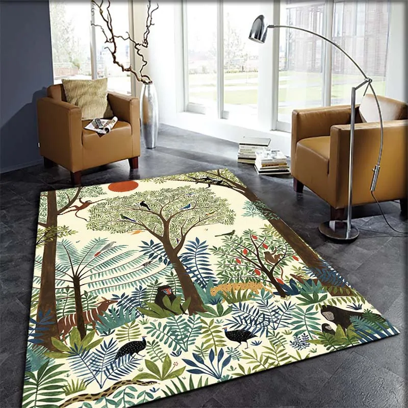 World Tree Tree of Life Area Rug Anti-slip Chair Mat Carpet Kids Play Mat Bedroom Parlor Area Rug Floor Rug Bedroom Home Decor