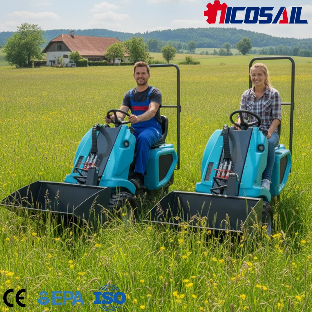 

Custom Mini 3-Wheel Skid Steer Loader Euro 5 Compliant CE Certified Efficient Construction and Farm Machine