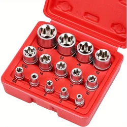 高品質の女性用ソケットセット,外部ソケットのセット,e4,e5,e6,e7,e8,e10,e1,torque1,14個