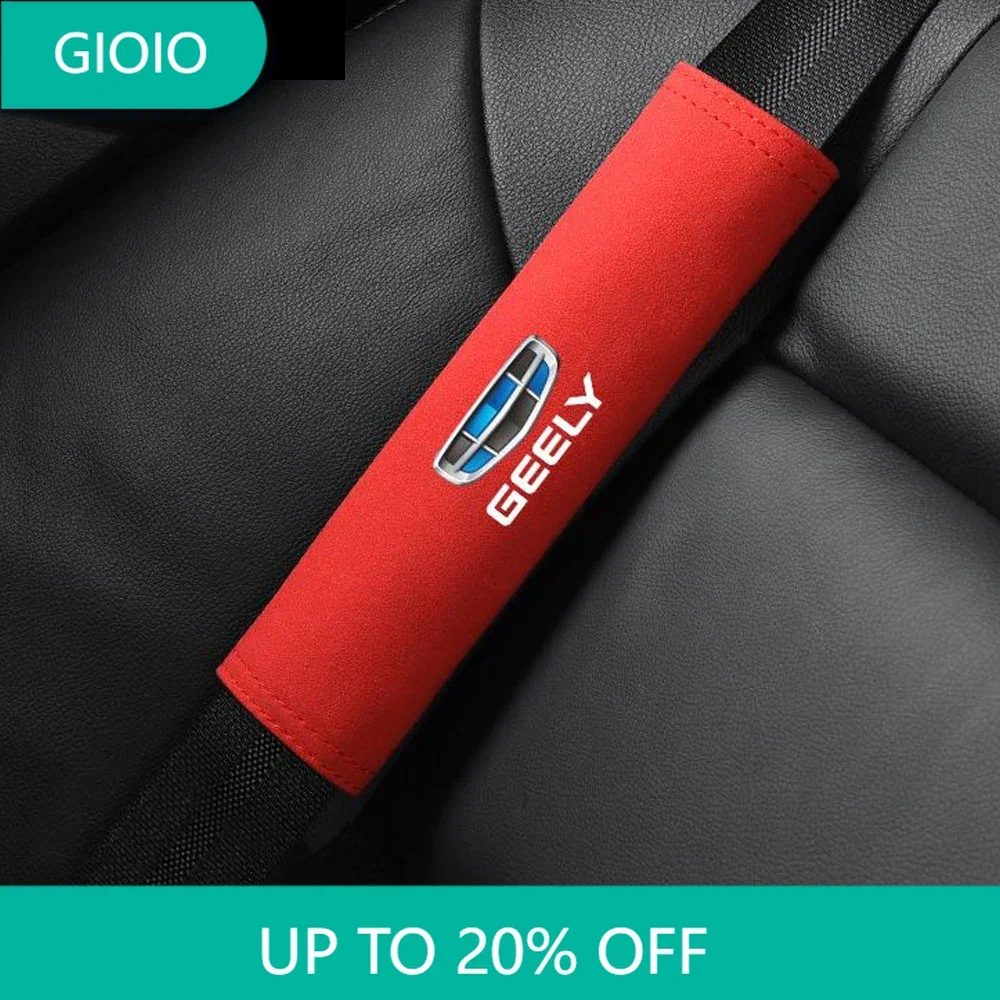 

For GEELY Okavango L 22 23 24 HAOYUE XINGYUE L BOYUE L SUEDE Car Seat Safety Belt Cushion Shoulder Protector Shoulder Cover Trim