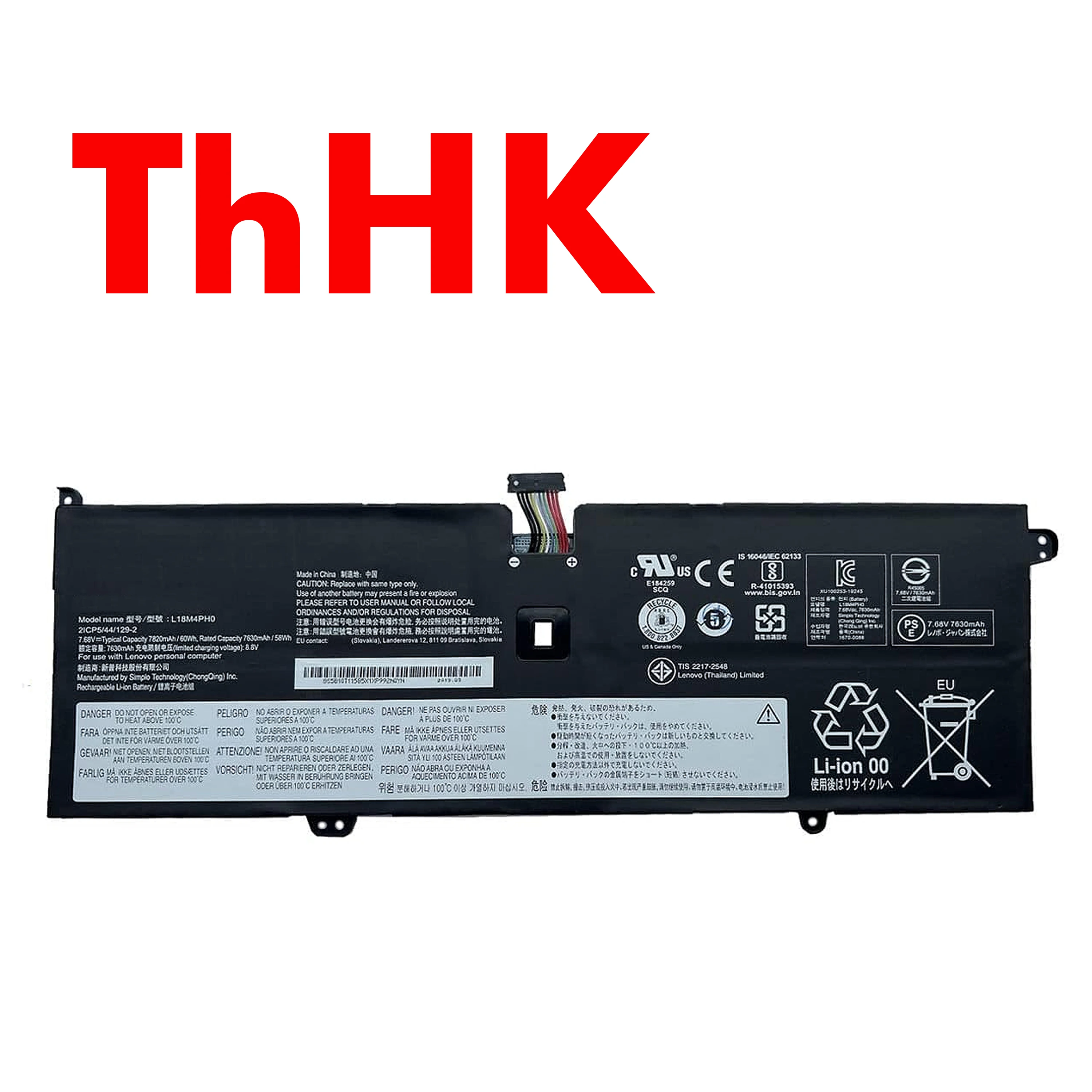 Genuine Original 60WH L18C4PH0 L18M4PH0 5B10T11586 5B10T11585 Laptop Battery For Lenovo YOGA C940-14IIL C940 SP/A C940 14
