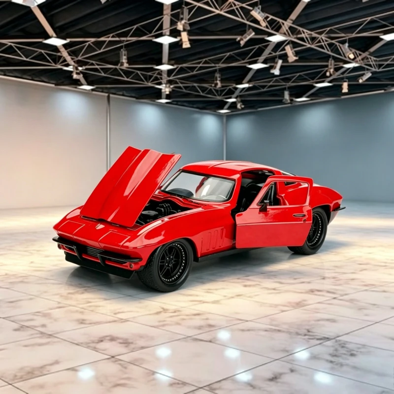 

Jada Fast & Furious 1:24 1966 Corvette Sports Car High Simulation Alloy Static Car Model Collection Gift Ornament