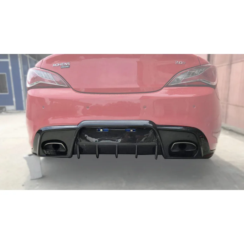 Suitable for Hyundai Genesis Coupe Modified EPA Carbon Fiber Lip Replacement Rear Bumper Surround