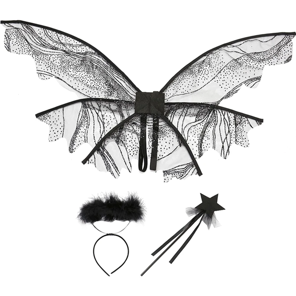 

Wings Set Delicate Fairy Costume Props Party Accessories Butterfly Costumes Mesh