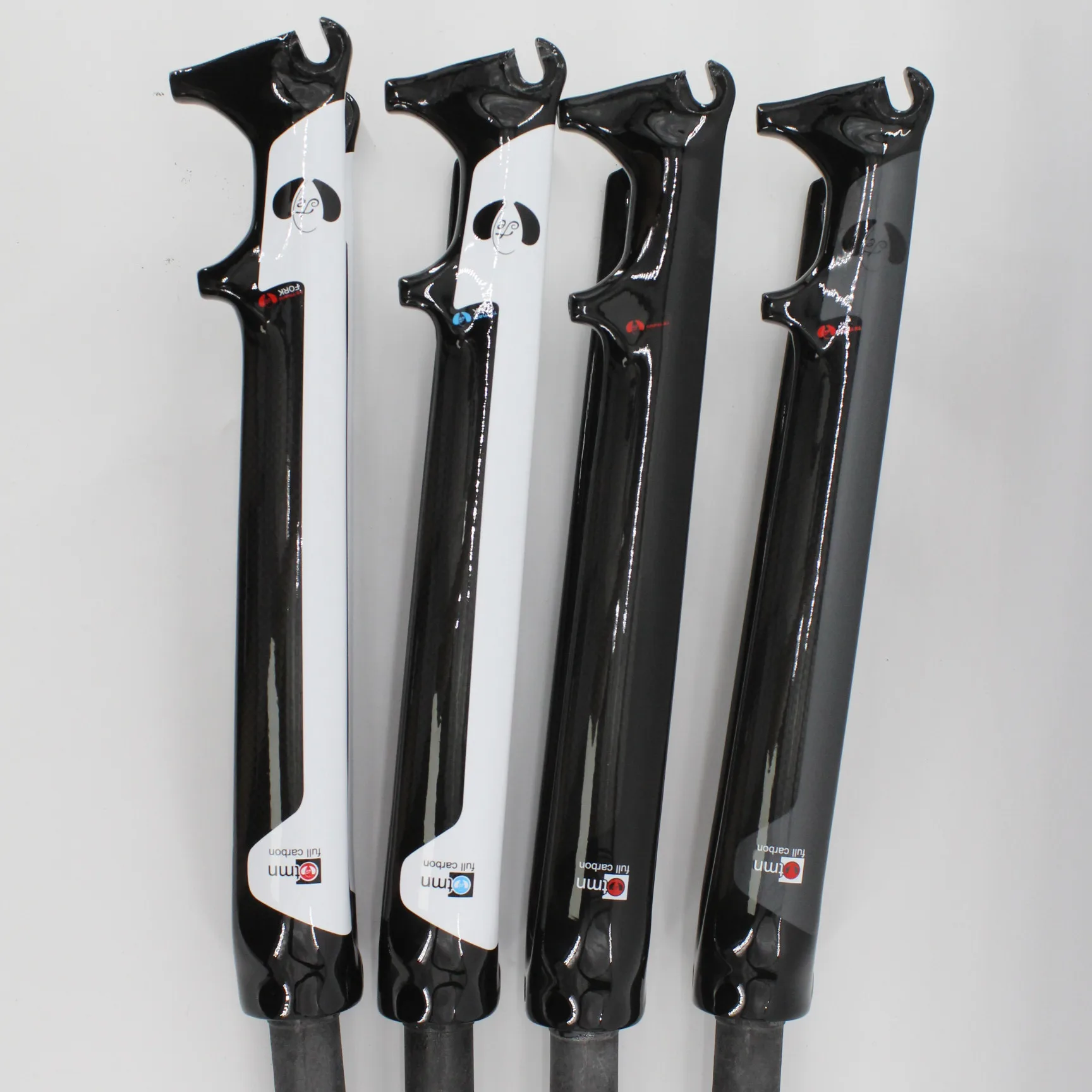 Neueste temani 700c Rennrad 3k Voll carbon Scheiben brems gabel Carbon Fahrrad Vorderrad gabel Hart carbon Teile 4 Farben – Detail 3