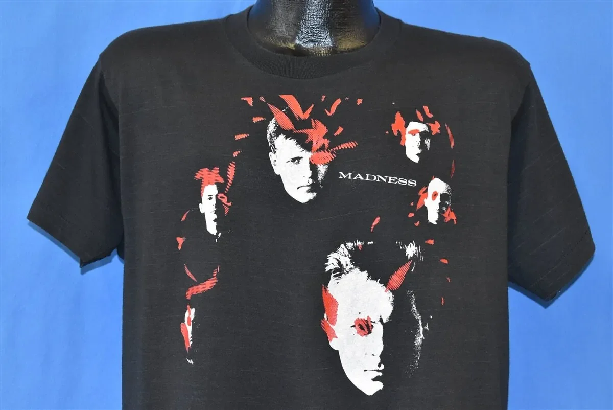 Camiseta de la banda Ska New Wave de los años 80, Madness Mad Not Tour I Was There, talla grande
