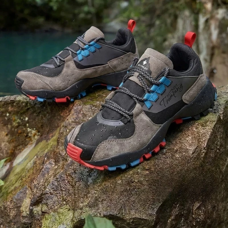2026 Classic Brand Mens Trail Running Shoes Non-Slip Sports Sneakers Men Comfortable Men Outdoor Sneakers Wide Shoes