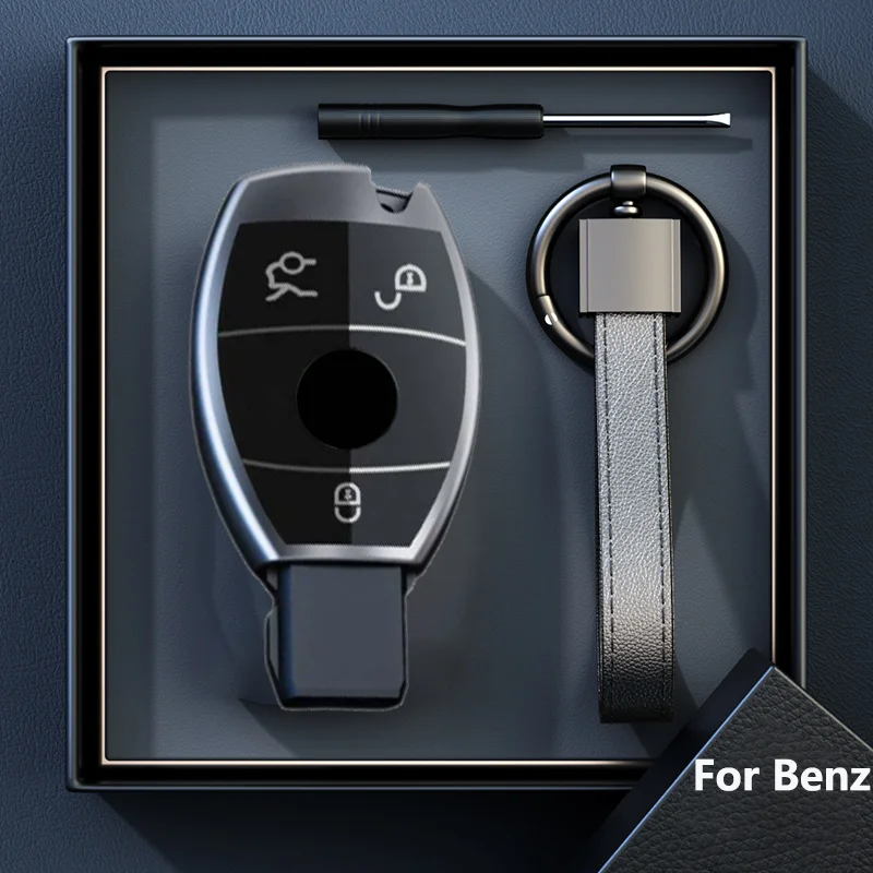 Titanium Gray Remote Car Key Case Cover for Mercedes Bnez CLA GLC GLA GLK W203 W210 W211 W204 W176 A B C R Class AMG Accessories view 5