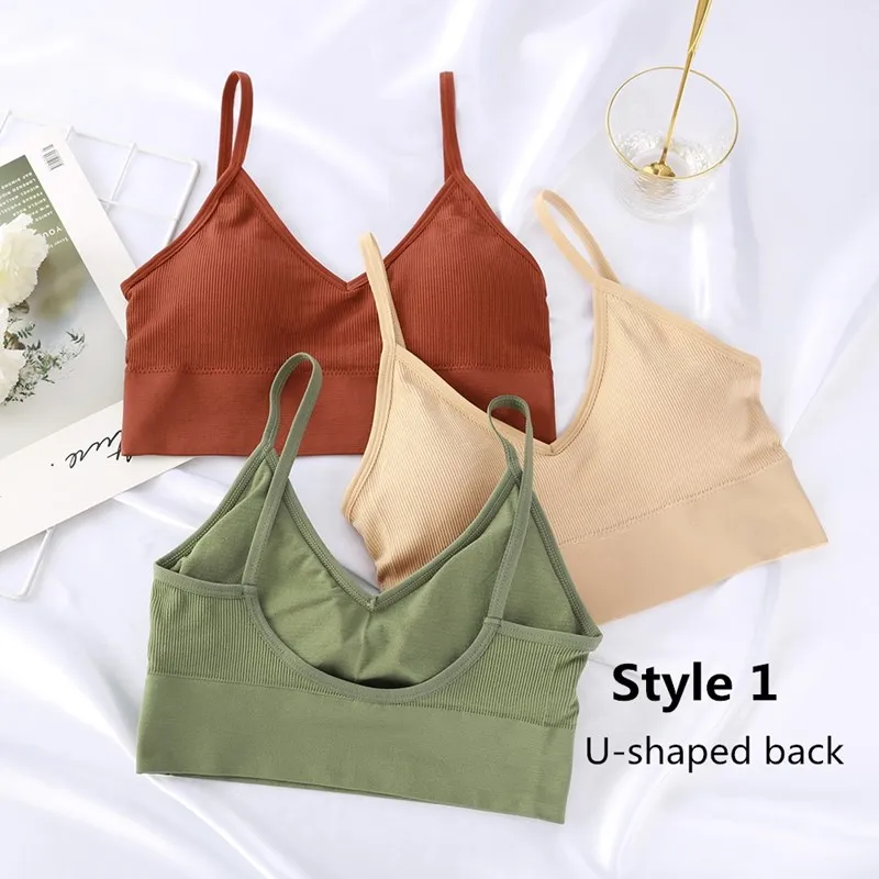 

Women Tank Crop Top Seamless Underwear Female Crop Tops Sexy Lingerie Intimates Fashion with Removable Padded Camisole