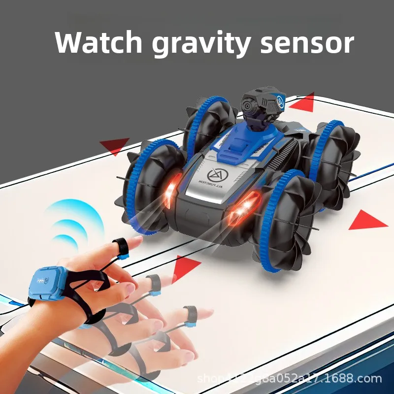 برمائية التحكم عن بعد سيارة الأطفال معركة دبابة 4WD عالية الطاقة على الطرق الوعرة مركبة لفتة الاستشعار سيارات لعبة الأطفال هدية