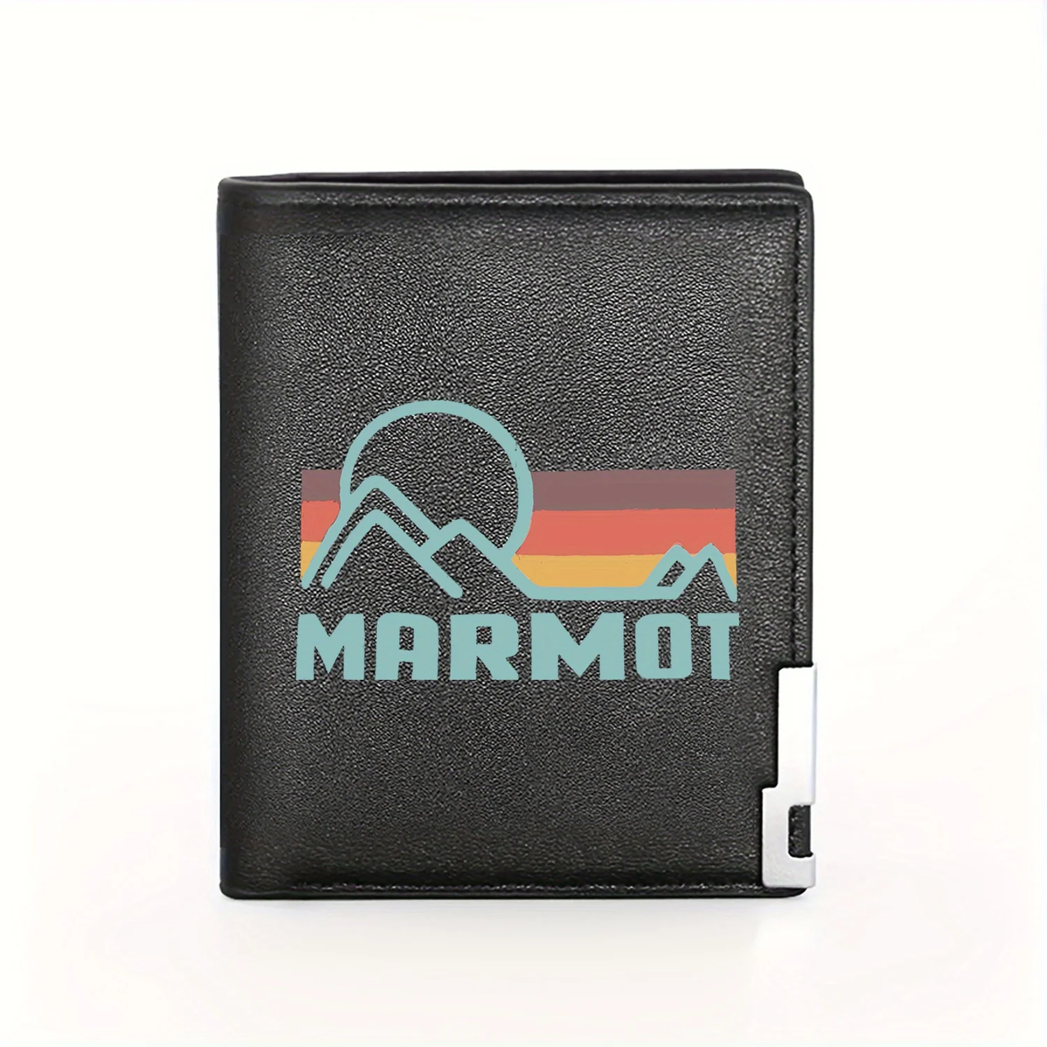 

Кошелек с логотипом Marmot Mountain: деловой мужской повседневный элегантный простой практичный качественный кошелек с стильным принтом и графикой, креативный Chri