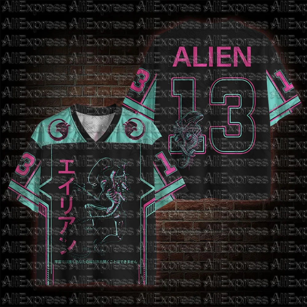 2026 New Movie Sports Fashion Adult and Children's Short Sleeve V-neck Street Eye Clothing Gothic Style Horror Fans Gift