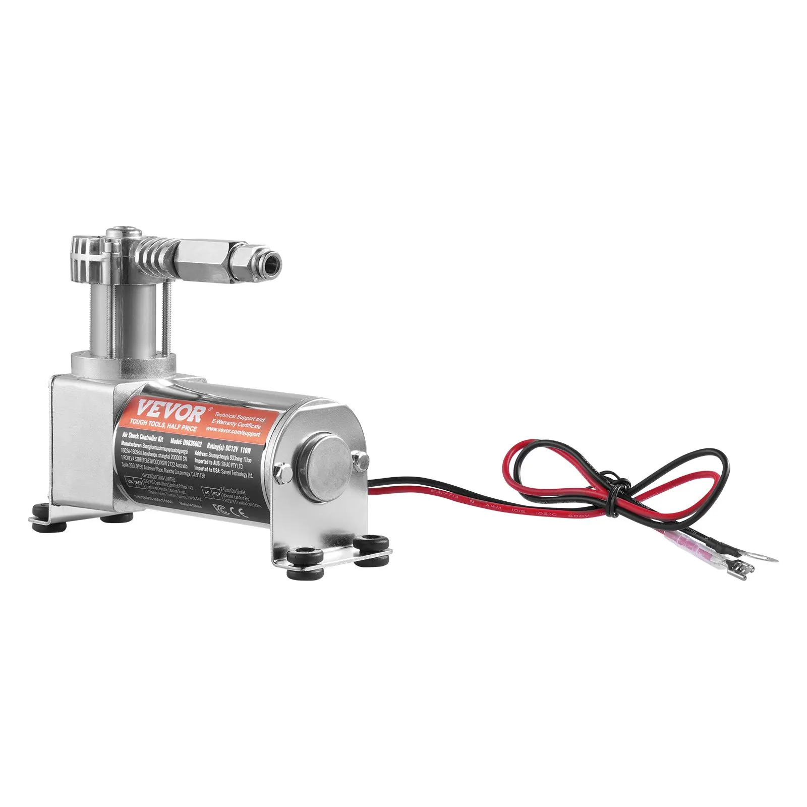 

Air Shock Controller Kit 12V On Board Air Compressor System Single Path