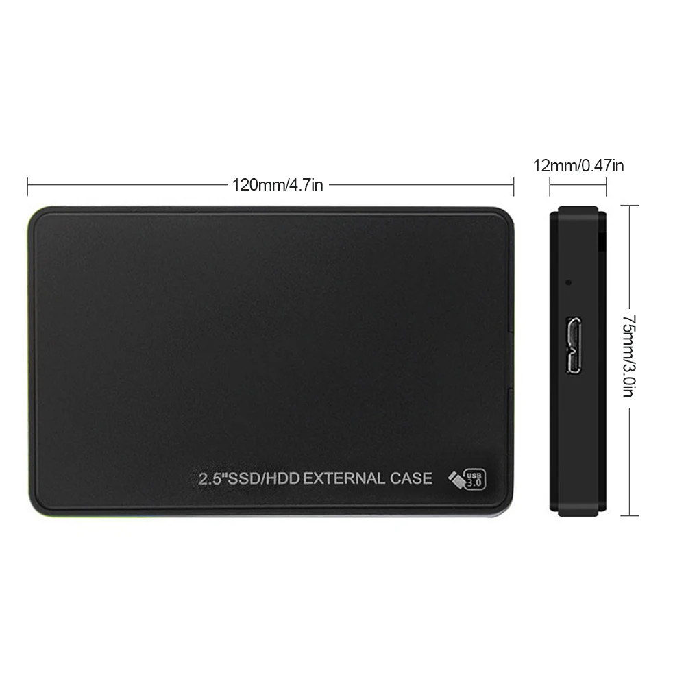 قرص صلب خارجي للكمبيوتر المحمول المحمول ، حافظة SSD ، واجهة نقل USB 3.0 ، كابل USB مدعوم ، قدرة 500GB ، 2.5"