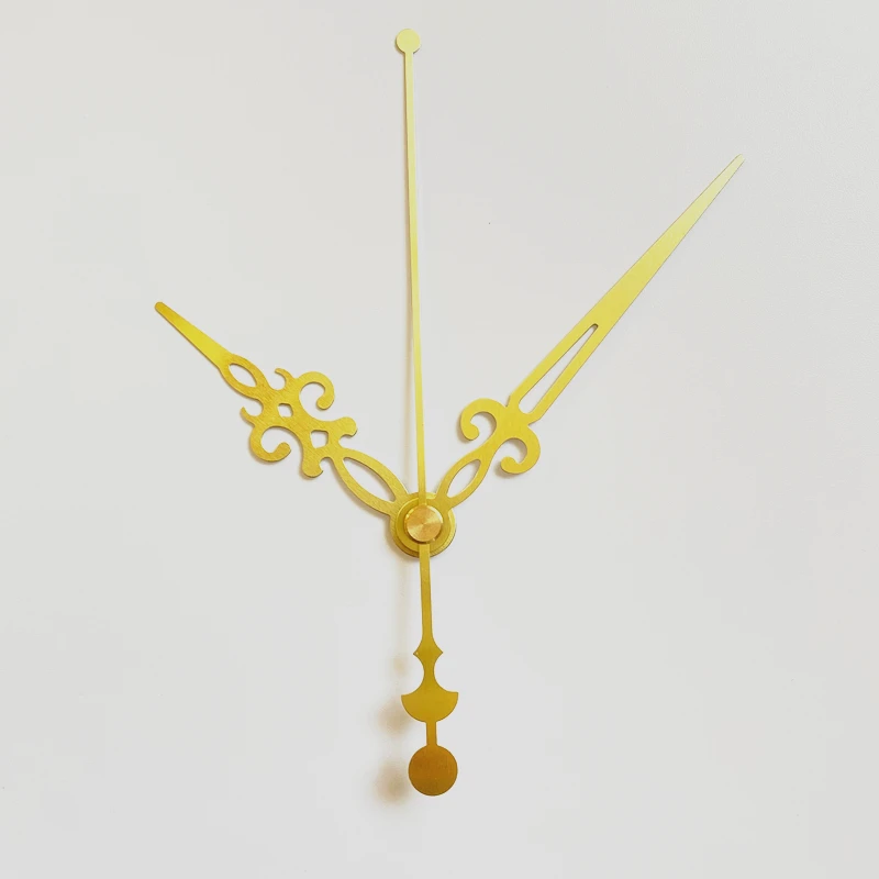 Gold Clock Hands for Quartz Clock Movement Mechanism Metal Arrows for Repair Tools Wall Clock Replacement