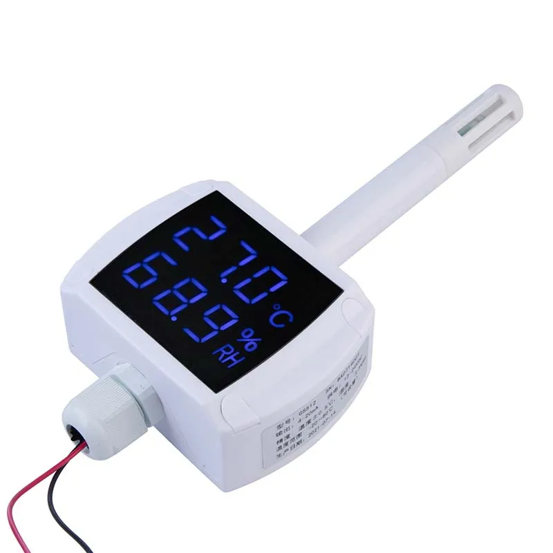 

HTW-GS1 Digital Temperature and Humidity Meter Transmitter Sensor RS485 Wall Mounted L Humidity Meter Temperature Sensor