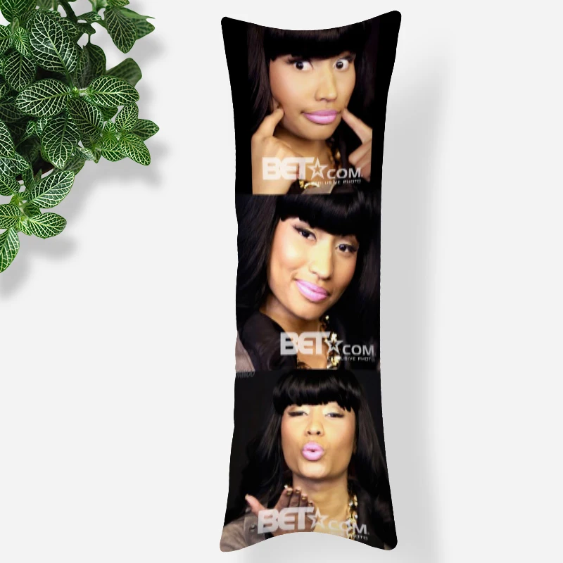 

Nicki Minaj Dakimakura Hugging Body Pillow Case DIY Custom Throw Cushion Pillow Cover 7 Sizes