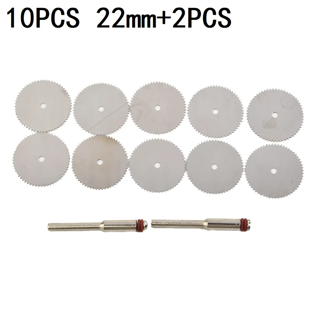 Plastic Laminate Aluminum Tools Saw Disc Oscillating Accessories Cutter Mini Circular Mandrel Wood 12pcs Set 22mm