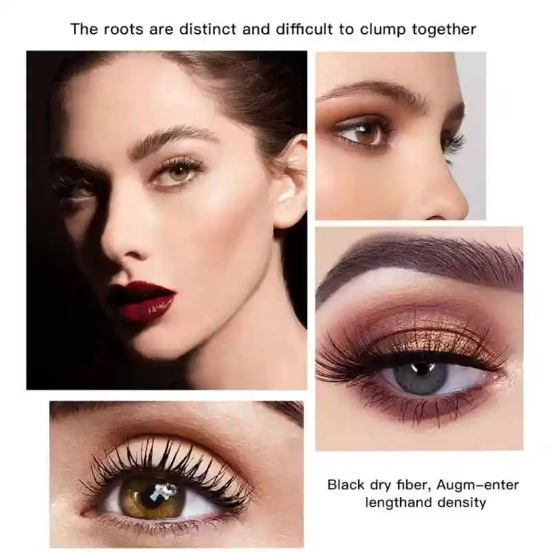 4D silk fiber mascara big eyes mascara lengthening curling waterproof no smudge