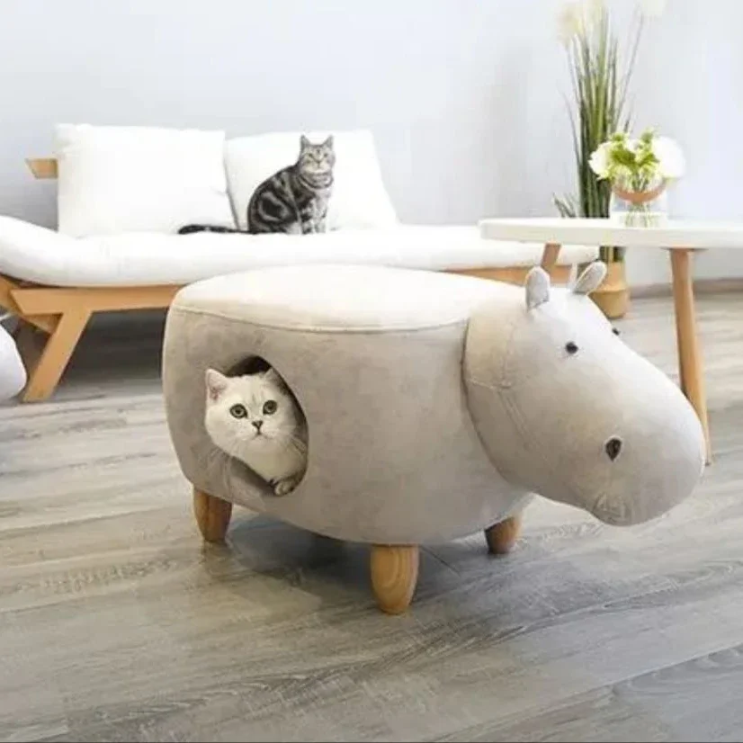 Cat Nest Shoe Stool Animal Stool Four Seasons Universal Cat Supplies Pet Storage Ottoman.