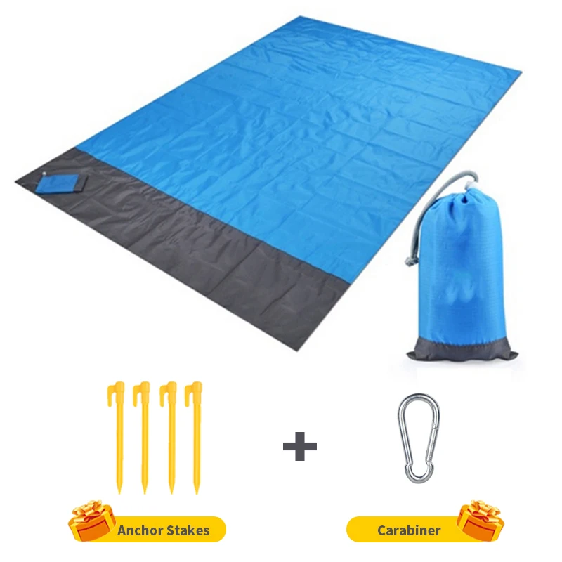 

Ultralight Camping Mat Waterproof Pocket Beach Blanket Portable Folding Picnic Blanket Sandproof Outdoor Beach Mat