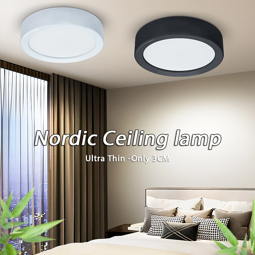 

Ultra Thin Led Downlight 220V LED Spot Light Surface Mounted Ceiling 5W 10W 15W Down Lights Fixture Indoor Lighting For Kitchen