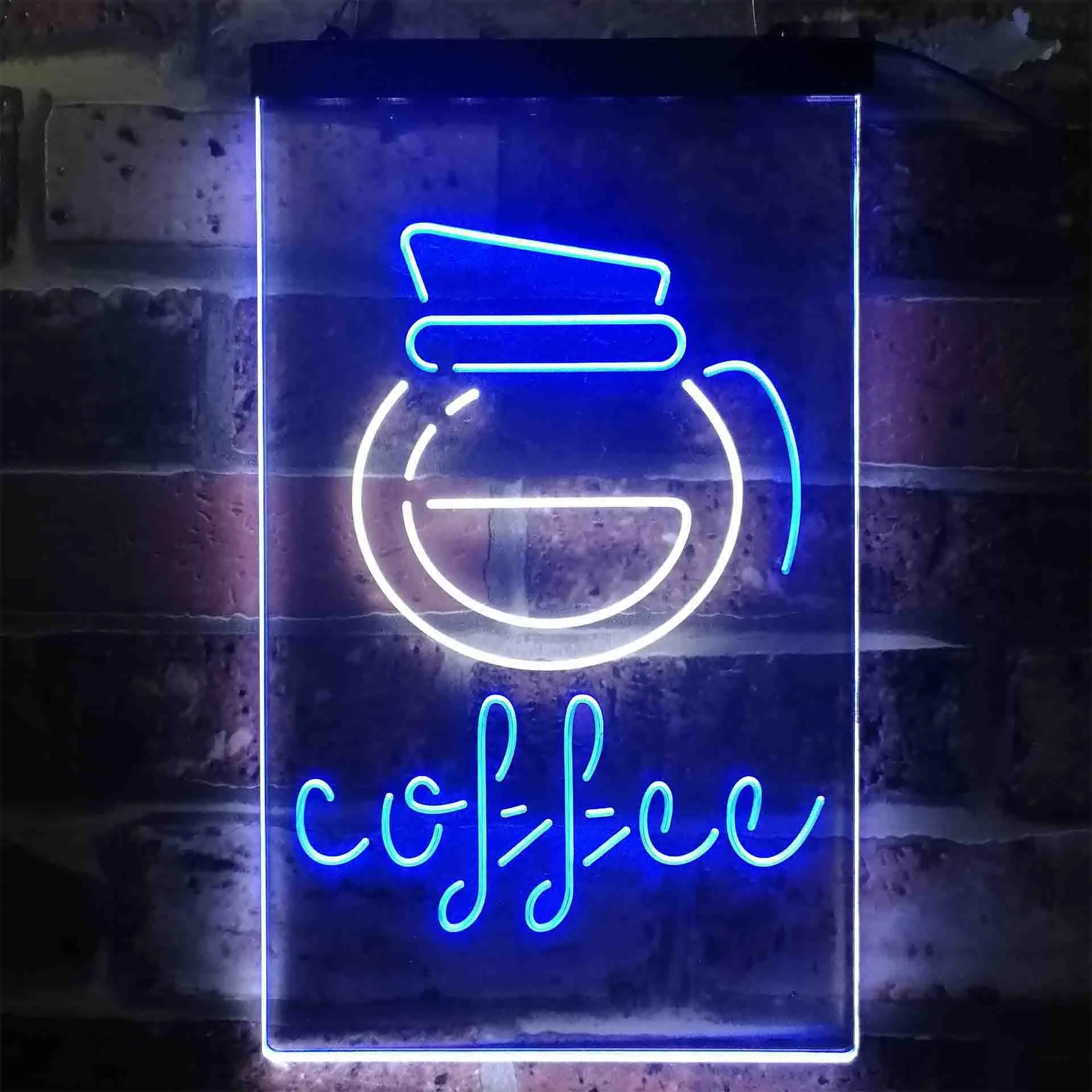 

Coffee. with Kettle Dual Color Led Neon Sign st6-i3889