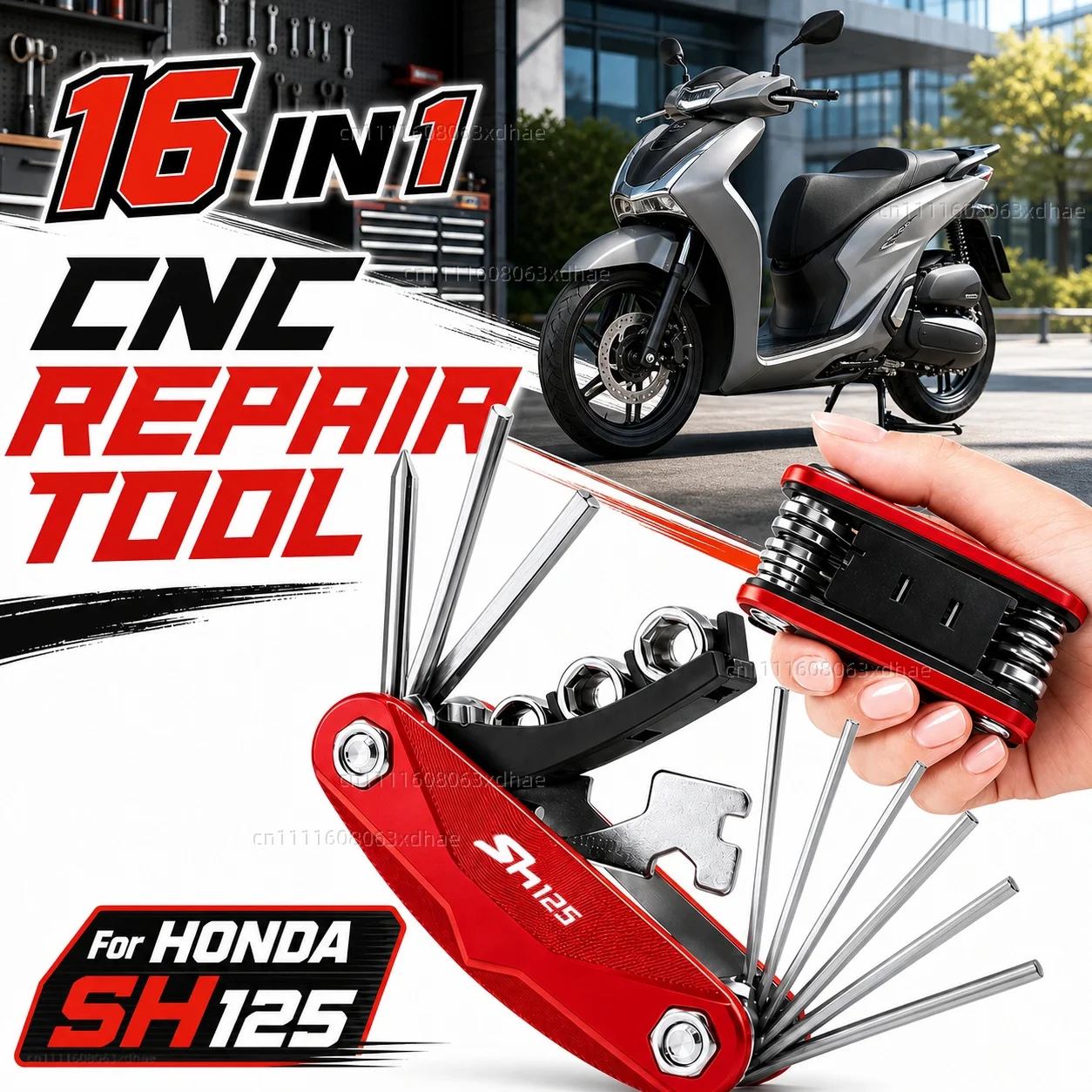 Kit de Herramientas para Motocicleta HONDA SH125 SH125i SH 125 150i, Juego de Destornilladores Multifuncionales, Llaves Allen, Juego de Llaves Hexagonales Portátiles para Moto