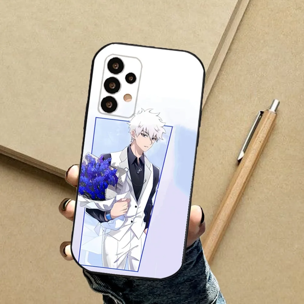 Anime Link Click Time Agent Phone Case For Samsung S24,23,23,22,30,21,10,9,Note20 Ultra,Lite,Ultra,5G,Plus,FE,Black Soft Case