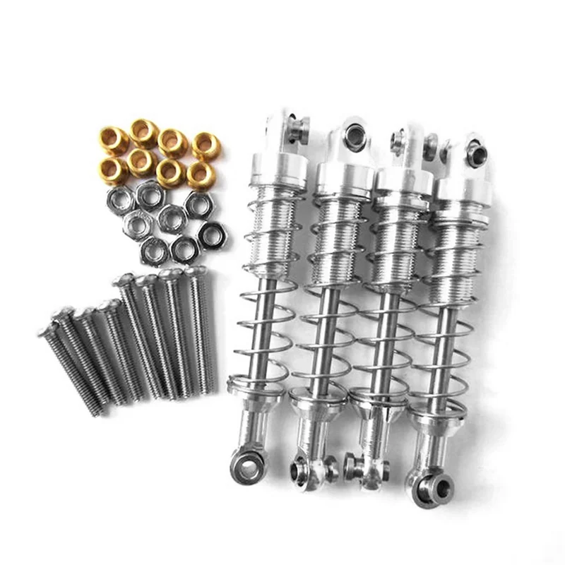 

20Pcs Shock Absorber Damper For WPL C14 C24 MN D90 D91 D99S RC Car Accessories,Silver