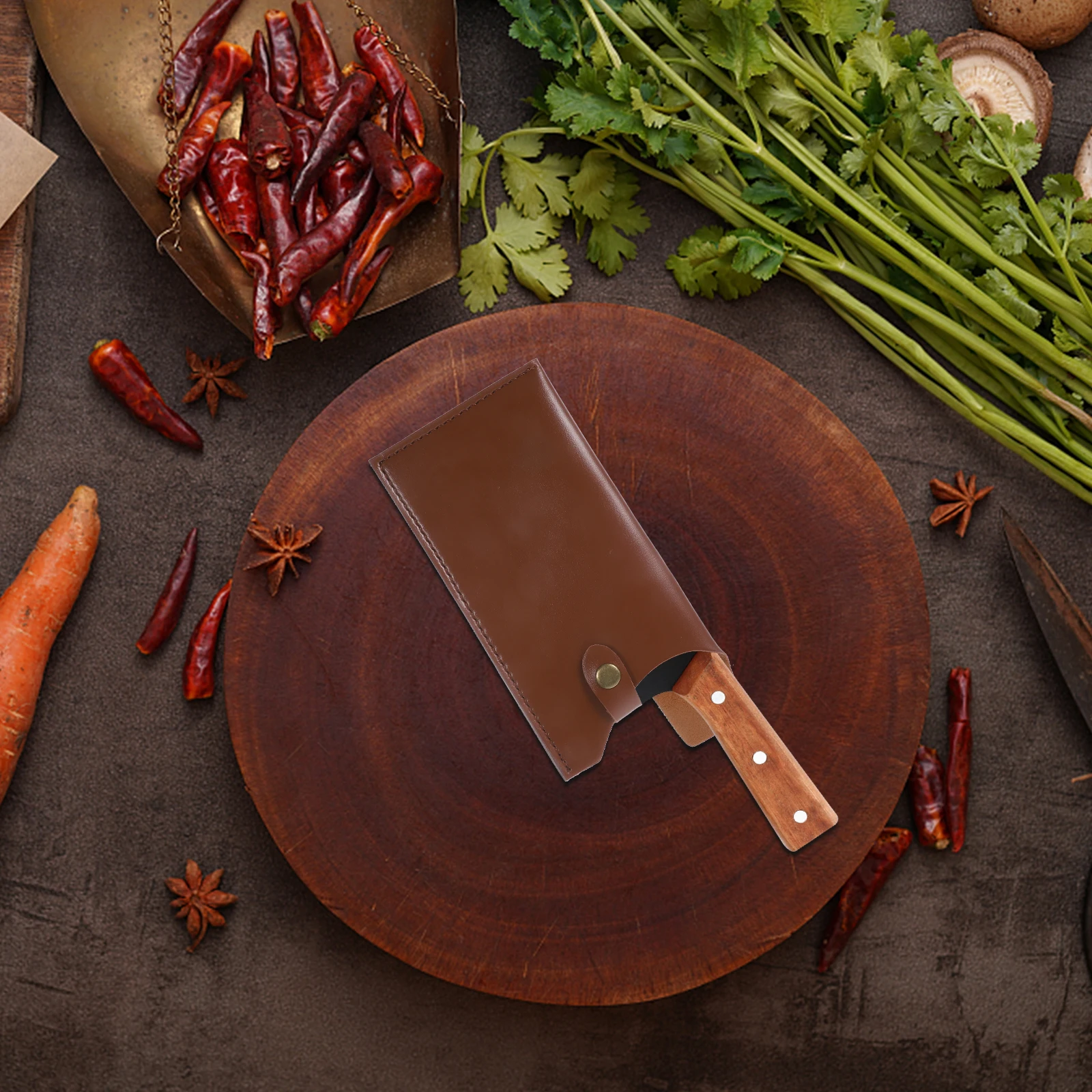 

Artificial Knife Sheath Scabbard Protective Case for Kitchen Cutlery Belt Accessories Home Supply Compact Size Easy
