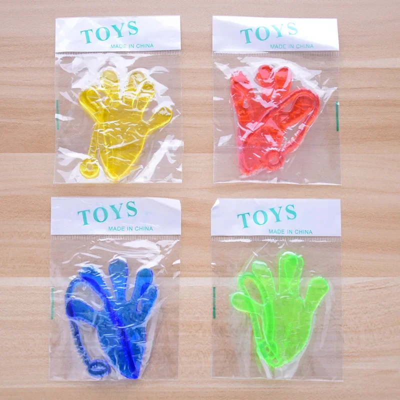 5 Pcs Jelly Stick Slap Squishy Toys Cute Sticky Hands Random Color Gags Funny Novelty Gadget Practical Jokes For Children Gifts