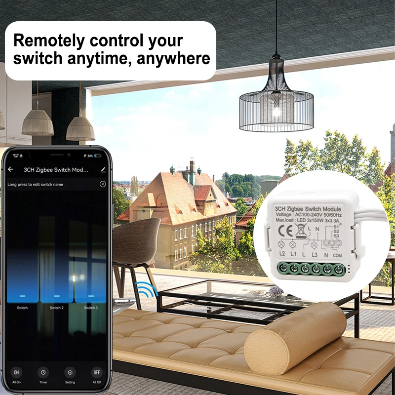 Tuya inteligente zigbee módulo interruptor de luz 1 2 3 gang suporte 2 way controle cronometragem diy trabalho automação residencial com alexa google casa