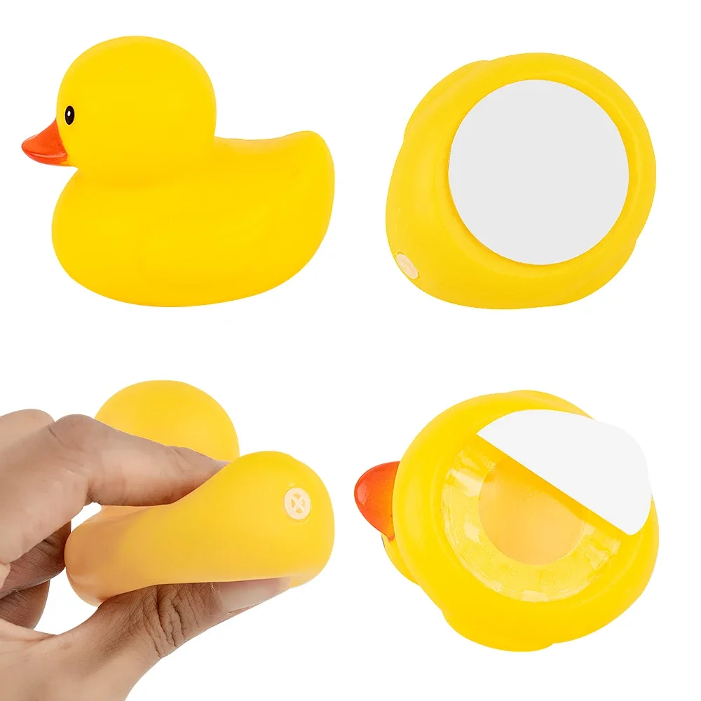 Luminoso pequeno pato amarelo engraçado vento pato com airscrew capacete da bicicleta ciclismo acessórios conjunto motocicleta equitação luzes chifre