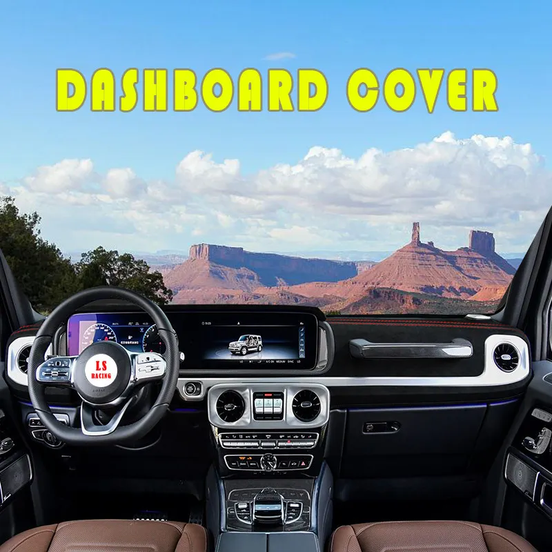Custom Alcan Tara Car Dashboard Cover for Mercedes Benz G Class G350 G500 2019-2020 Mat Shade Cushion Pad Carpet Car-styling