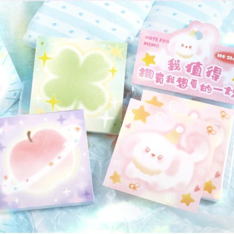 Bonitos notas adhesivas de animales Kawaii, Bloc de notas, papelería, pestaña de índice, lista de verificación para hacer pegatinas de planificador, decoración de mano