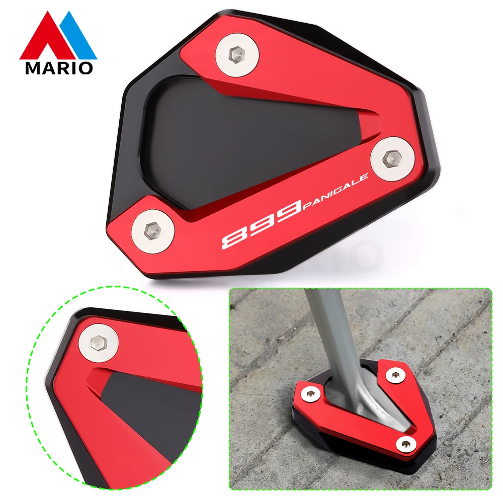 

Motorcycle Accessories CNC Aluminum Foot Kickstand Side Stand Enlarge Extension Plate For Ducati PANIGALE 959 899 1199 1299 V2