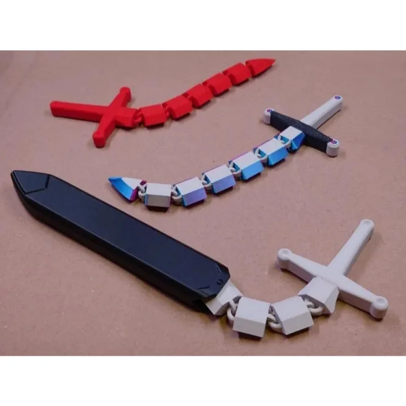 

New Movable Sword Movable Sword Toy 3d Printed Toy Joint Movable Sword Model Ornament Gift