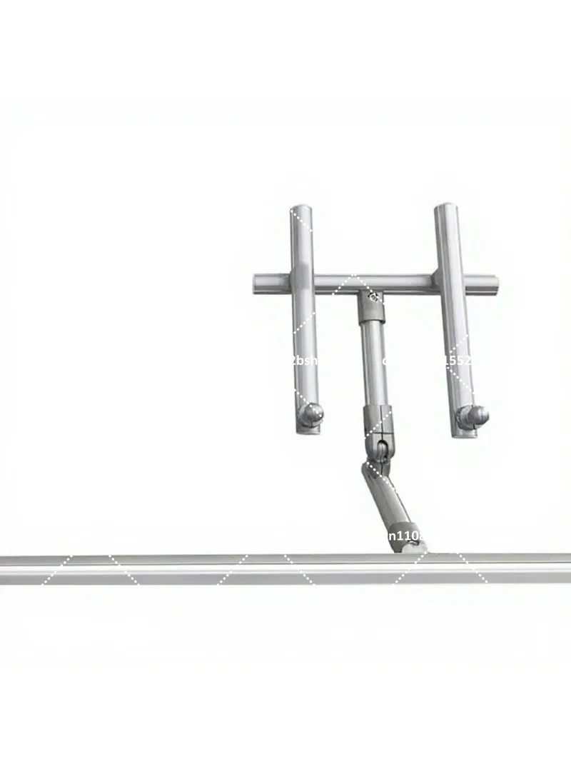 Aluminum Alloy Cross Stitch Stand Flat Plate Holder Thread Guide Rod Embroidery Stand with Universal Phone Holder